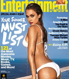 Джессика Альба  позирует в купальнике для журнала Entertainment Weekly фото #1