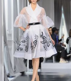 Карли Клосс засветила соски на показе Christian Dior, 2012